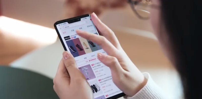 allbirds on the tmall store. still from video via Alizila